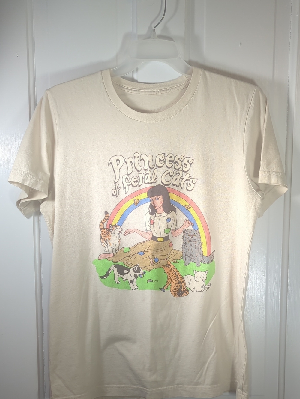 Princess of Feral Cats Short Sleeve Tee Shirt M